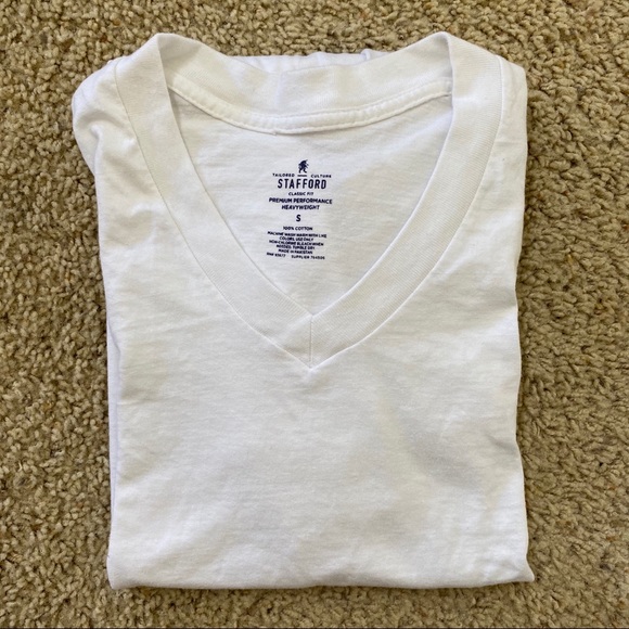 Stafford | Underwear & Socks | Stafford Heavyweight Cotton Vneck ...